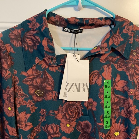 Zara Long Sleeve Collared Dress - Picture 2 of 8